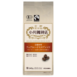 有機珈琲　フェアトレードモカブレンド　粉　１４０ｇ