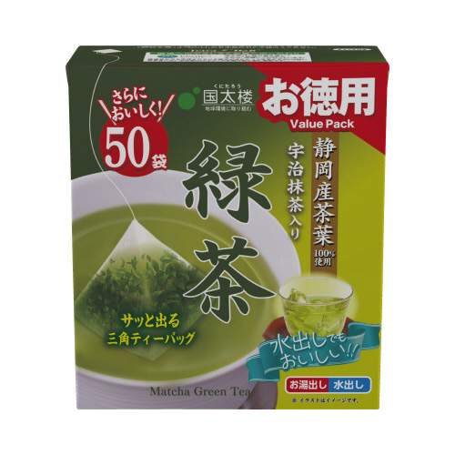 宇治抹茶入緑茶三角ティーパック　５０バッグ入※