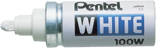 油性　ペイントマーカー　ホワイト　太字　１０本