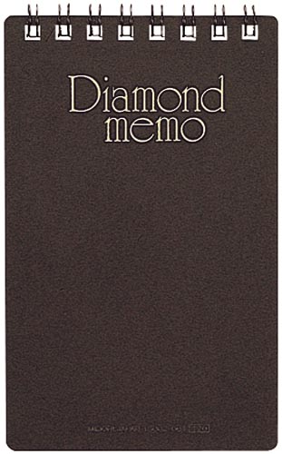 ダイヤメモ＜Ｍ＞黒　５ｍｍ幅罫　４０枚