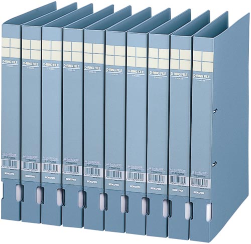 ＤリングファイルＰＰ　青Ａ４縦背幅３４ｍｍ　１０冊
