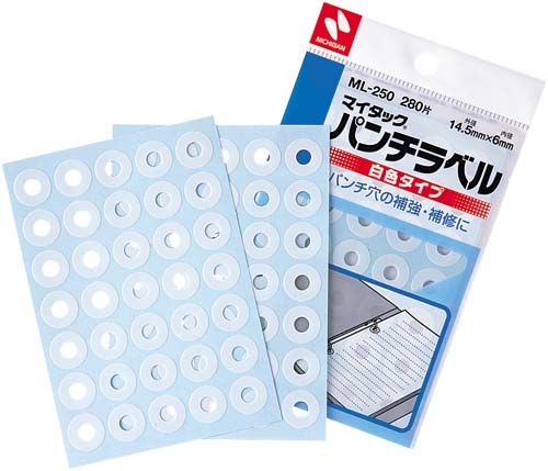 マイタックパンチラベル　２８０片入　１０セット