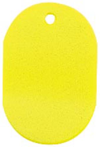 番号札　大　無地　黄　６０×４０ｍｍ　５個入