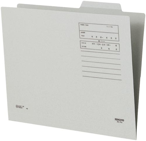 個別フォルダー（カラー）　Ａ４　グレー　１００枚