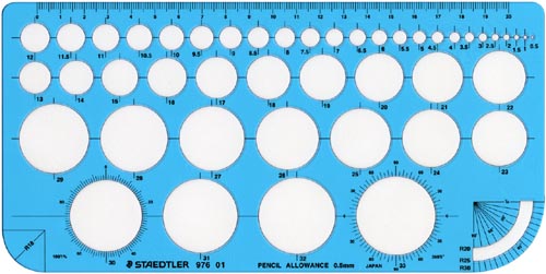 テンプレート　円定規