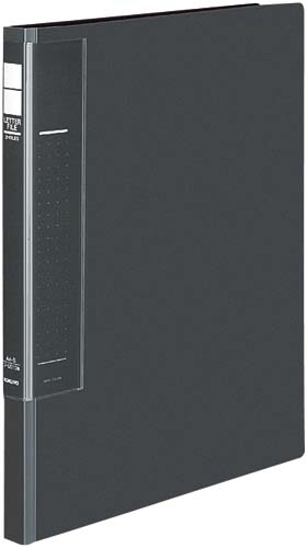 レターファイル＜ラクアップ＞ＰＰ　Ａ４縦濃灰１０冊