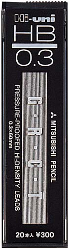 シャープ芯　ハイユニ０．３ｍｍ　ＨＢ