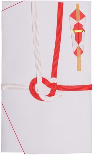 祝儀袋　御祝　大阪折赤白７本結切　祝字無　３０枚入