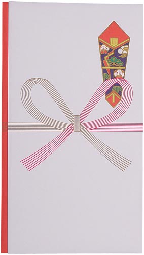 祝儀袋　御祝　多当折赤白７本花結　祝字なし　３０枚