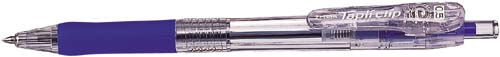 ノック式　タプリクリップボールペン　０．５ｍｍ　青