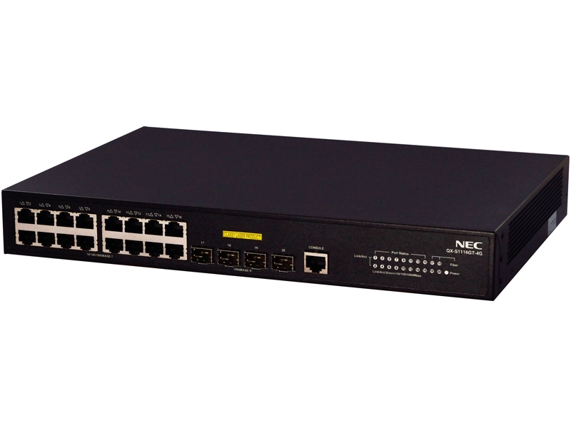 QX-S1116GT-4G 1GbEベーシック・レイヤ2スイッチ