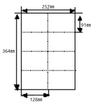 エコクリスタル　B4(ミシン目B7)　７日内お届け