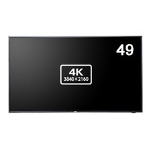 49型パブリック液晶ディスプレイ/3840×2160/USB Type-C、ミニD-Sub15ピン、HDMI、RS-232C、ステレオミニジャック/ブラック/スピーカー：あり/〔3年保証〕