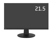 21.5型3辺狭額縁VAワイド液晶ディスプレイ（黒色）/1920×1080/ミニD-Sub15ピン、HDMI/ブラック/スピーカー：なし/〔5年保証〕