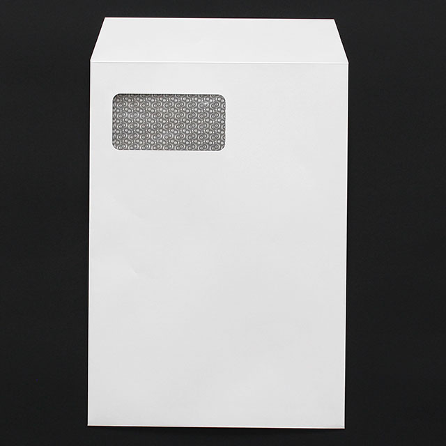 角20 窓付 スミ貼 ヨミニクイ白CoC 100 〒枠ナシ　HL C970