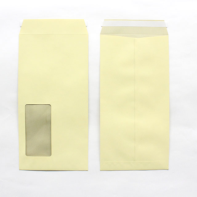 長３ 窓付 中貼 ミエナイクリーム 80 スラット 〒枠ナシ A851 再生プラスチック窓