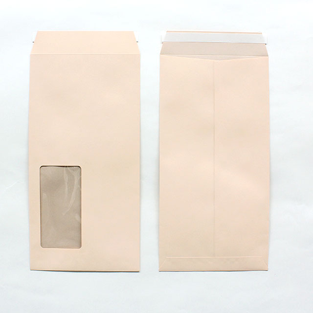 長３ 窓付 中貼 ミエナイピンク 80 スラット 〒枠ナシ A852 再生プラスチック窓