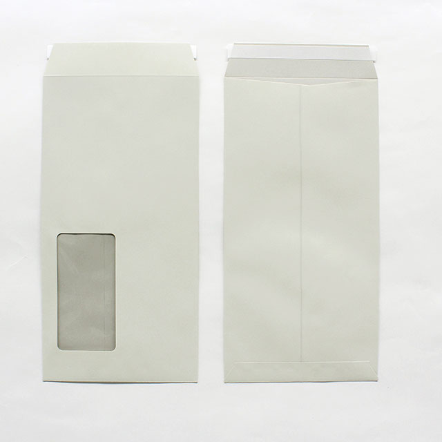 長３ 窓付 中貼 ミエナイグレイ 80 スラット 〒枠ナシ A854 再生プラスチック窓