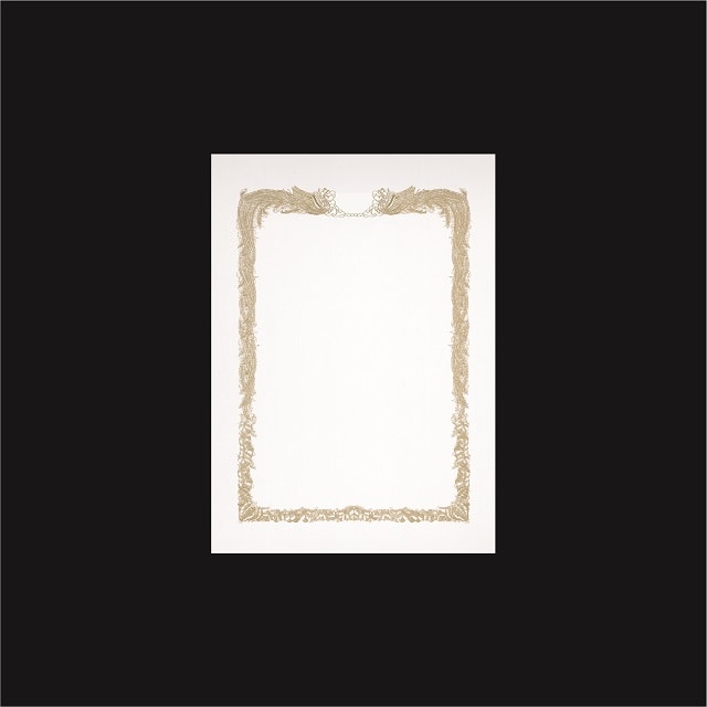 賞状用紙 A4ワイド 白ケントCoC マーク刷込用 縦長 KTM