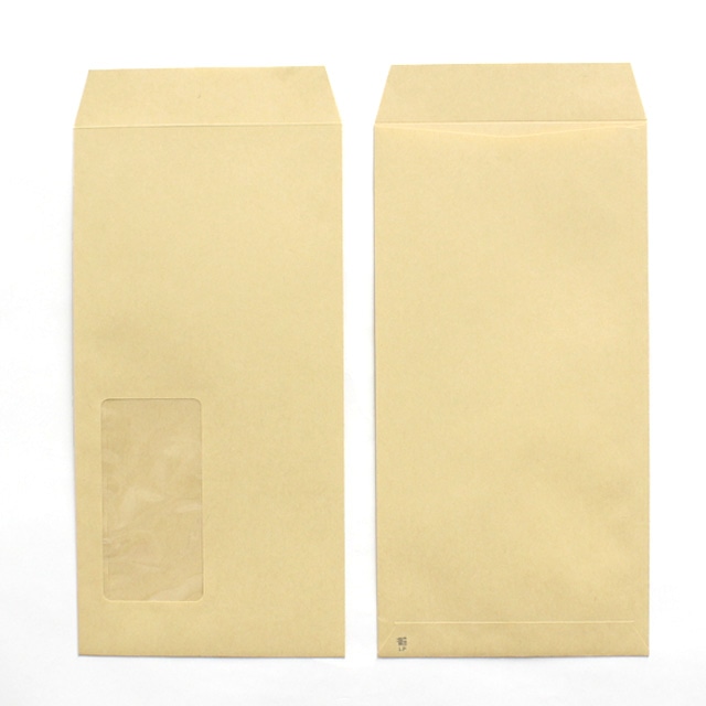 長3 スミ貼 クラフトCoC 70 〒枠ナシ LP-HL A1100 耐熱性プラスチックフィルム窓【レーザープリンター対応】