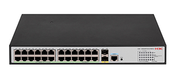 H3C S5024PV5-EI-PWR-S L2 Ethernet Switch with 16*10/100/1000BASE-T PoE+ Ports 8*10/100/1000BASE-T Ports and 2*1000BASE-X Ports (AC)
