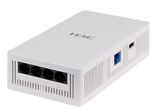 H3C WA6520H Internal Antennas 4 Streams Dual Radio 802.11ax/ac/n Walljack Access Point、FIT、JP