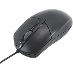 USB接続スクロール光学式マウス 黒