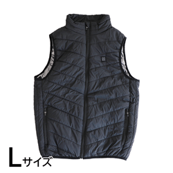 電熱ベスト すぐぬっく ベスト ブラック Lサイズ