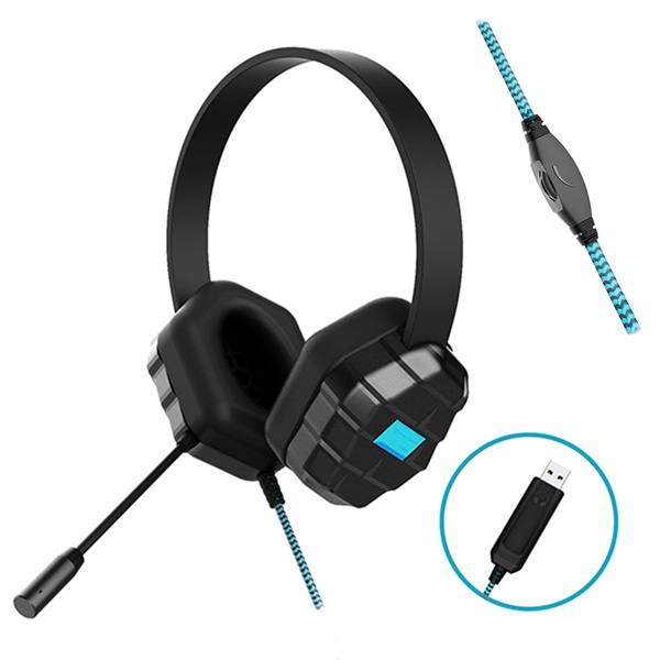 DropTech B2 学習用ヘッドセット USB 指向性マイク ボリューム調整