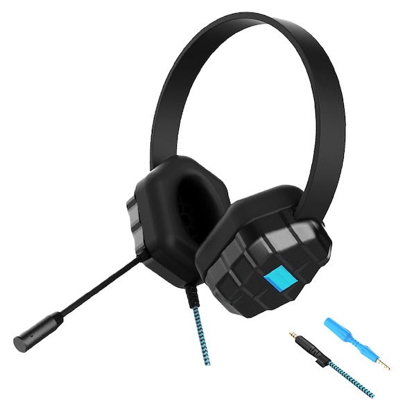 DropTech B1 マイクロソフト専用学習用ヘッドセット 指向性マイク 3.5mmジャック 離脱式フレキシブルアダプター付属