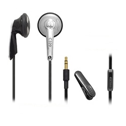 インナーイヤーヘッドホン シルバー