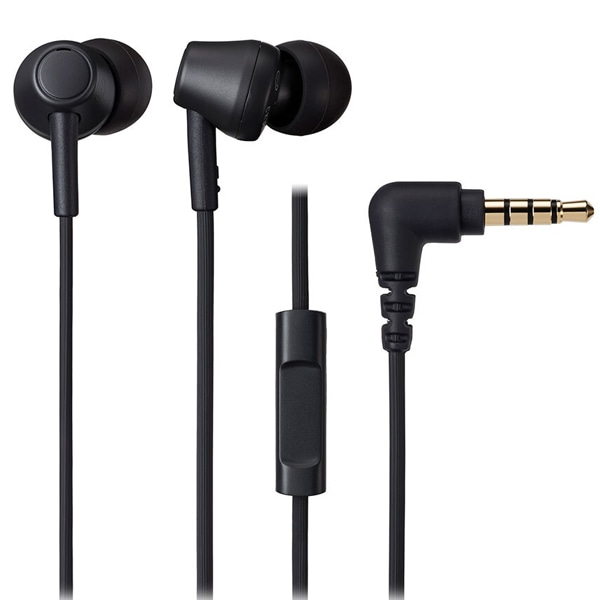マイク付イヤホン ブラック