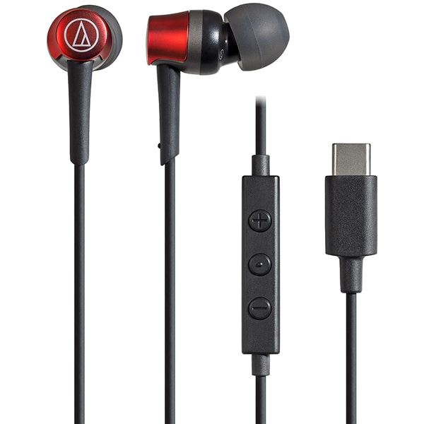 USB Type-C用イヤホン レッド