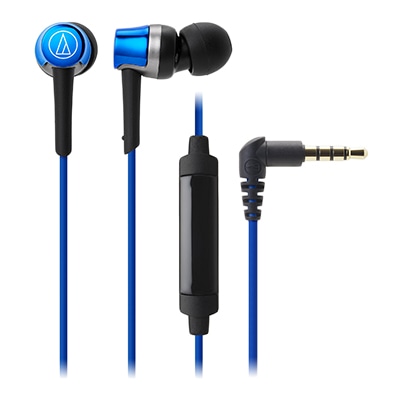 スマートフォン用インナーイヤーヘッドホン ブルー