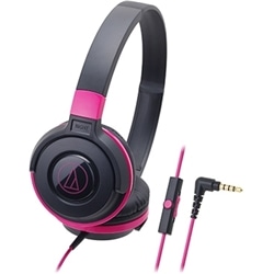 STREET MONITORING スマートフォン用ポータブルヘッドホン ブラックピンク