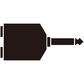 分配プラグ （モノラル標準プラグ→モノラル標準ジャック×2）