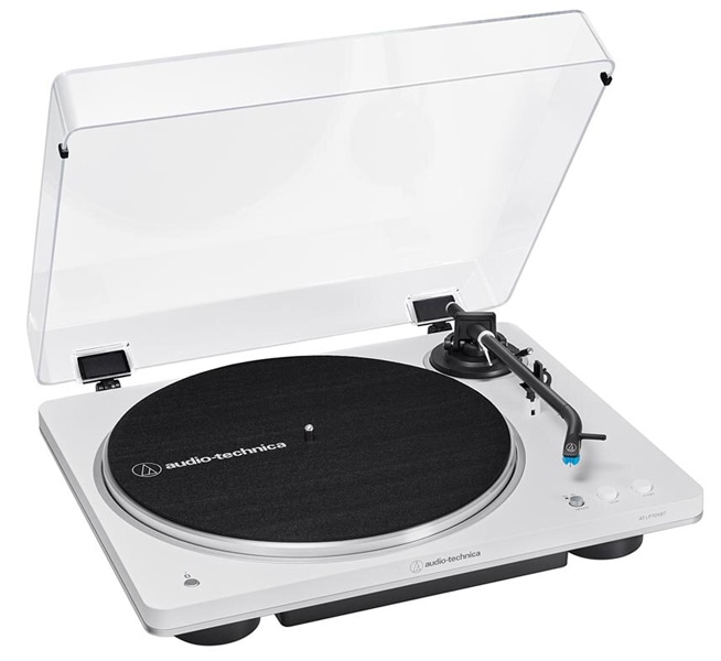 ワイヤレスターンテーブル ホワイト/シルバー