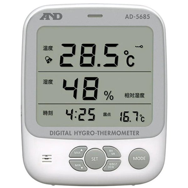 環境温湿度計（露点測定機能つき） 熱中症指数計/熱中症指数モニター