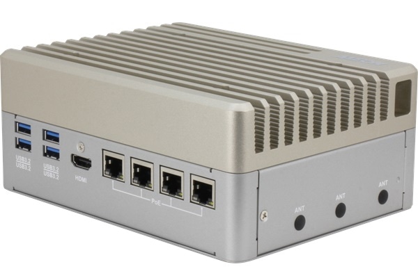 NVIDIA Jetson Orin Nano 4GB搭載 PoE x 4ポート 産業用小型ファンレスAIエッジPC Jetpack5.1.1プリインストール済 ACアダプタ付属 Wifiモジュール搭載モデル