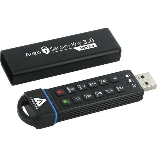 暗証番号方式USBメモリ Aegis Secure Key - USB 3.0 Flash Drive 120GB