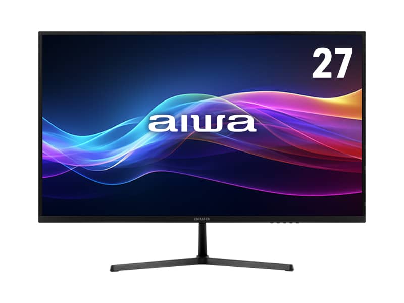 aiwa display B27-2 27インチFHDモニター 27型/1920×1080/HDMI、VGA/ブラック/スピーカー：なし