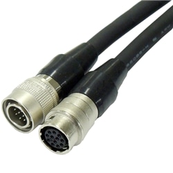 CCDカメラ延長ケーブル 丸型12ピンオス/メス 10m