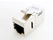 中継アダプタ CAT6 STP ストレート配線 メス/メス