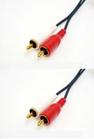 RCAプラグ（赤・白）/RCAプラグ（赤・白） 音声用ケーブル 2m