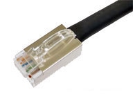 カテゴリ5e ロボットケーブル 撚り線 ストレート 黒(ケーブル仕様B) 2m