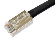 カテゴリ5e ロボットケーブル 撚り線 ストレート 黒(ケーブル仕様B) 7m