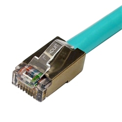 カテゴリ5e STPケーブル 単線 ストレート 薄青 25m