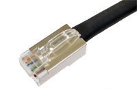 カテゴリ5e ロボットケーブル 撚り線 クロス 黒(ケーブル仕様B) 9m