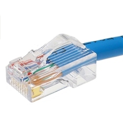 カテゴリ5e UTPケーブル 単線 クロス 青 日本製 60m