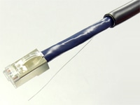 カテゴリ6 STP 屋外用ケーブル 単線 1000BASE-TXクロス 黒 15m